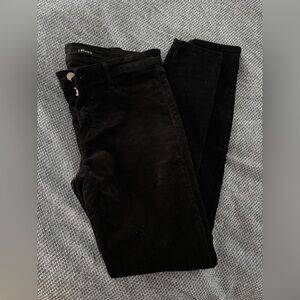 J Brand elevated Black Velvet Skinny Leggings